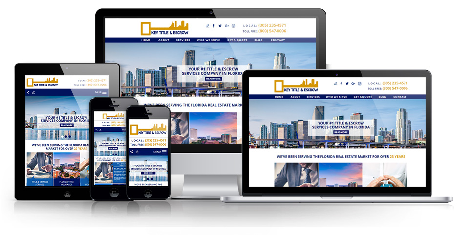 Florida's Premier Title and Escrow Company, Key Title & Escrow, Launches a New, Mobile-Friendly, SEO Website Picture of Key Title & Escrow's New SEO Website