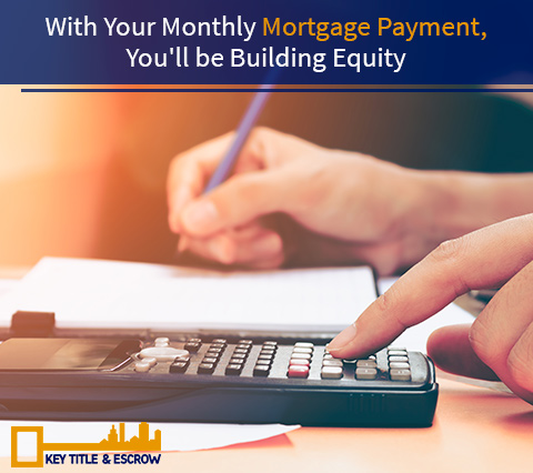 With Your Monthly Mortgage Payment, You'll be Building Equity Picture of a Person Paying Mortgage